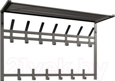 Вешалка для одежды ЗМИ Торонто 32 с полкой / ВСПТ32 - фото