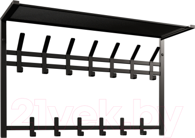 Вешалка для одежды ЗМИ Торонто 32 с полкой / ВСПТ32 - фото