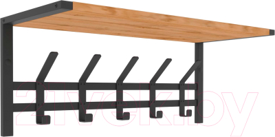 Вешалка для одежды ЗМИ Торонто 21Д с полкой / ВСПТ21Д - фото