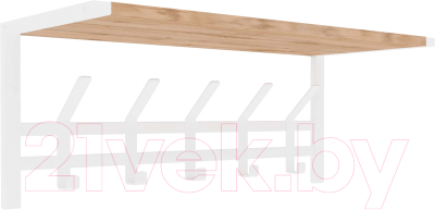 Вешалка для одежды ЗМИ Торонто 21Д с полкой / ВСПТ21Д - фото