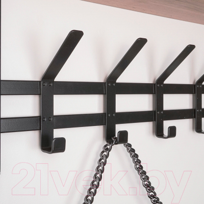 Вешалка для одежды ЗМИ Торонто 22Д с полкой / ВСПТ22Д