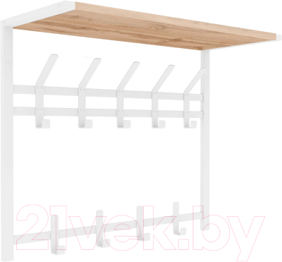 Вешалка для одежды ЗМИ Торонто 22Д с полкой / ВСПТ22Д - фото