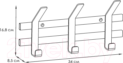 Вешалка для одежды ЗМИ Торонто 3 / ВНТ3