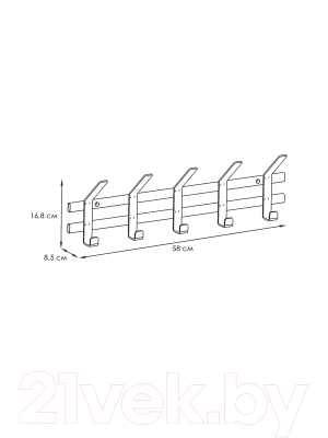 Вешалка для одежды ЗМИ Торонто 5 / ВНТ5