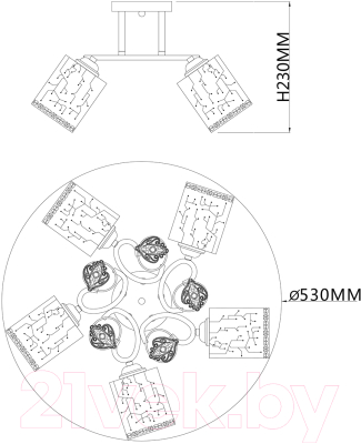 Люстра ESCADA Neulia 1118/5PL