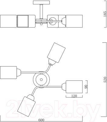 Люстра ESCADA Vertigo 1131/4P
