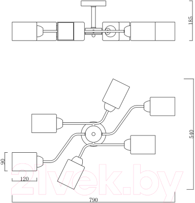 Люстра ESCADA Vertigo 1131/6P