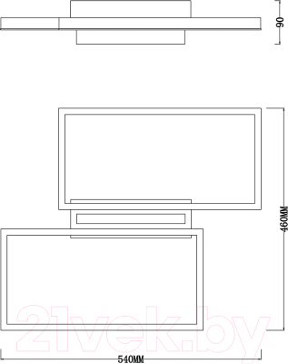 Потолочный светильник ESCADA Scales 10209/2LED