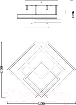 Потолочный светильник ESCADA Union 10229/4LED (Black)