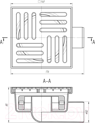 Трап для душа Ани Пласт TQ5110