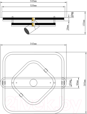 Потолочный светильник ESCADA Factor 10280/2LED