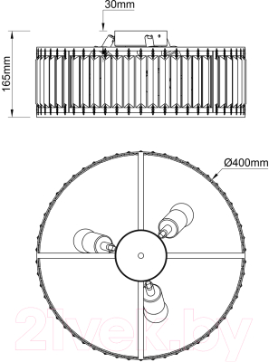 Потолочный светильник ESCADA Unona 2116/3