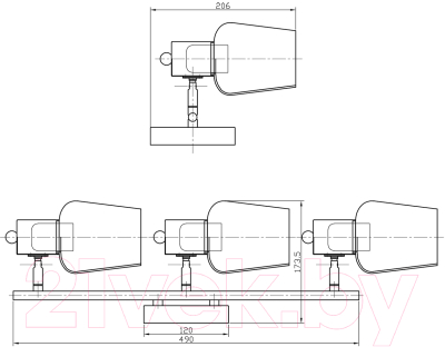 Спот ESCADA Wood 691/3P