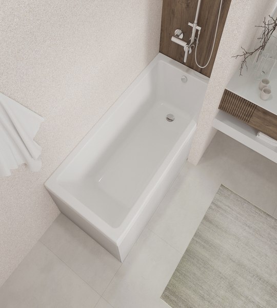 Ванна акриловая Triton Аура 150x70 New (с каркасом и сифоном)