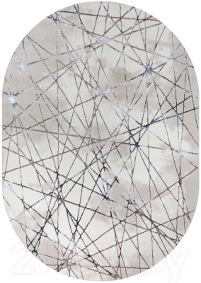 Коврик Bossan Rome 5720D-VIZON-BEJ-OVAL - фото