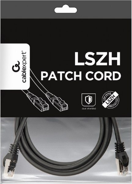 Кабель Gembird PP6A-LSZHCU-BK-2M