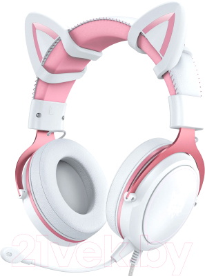 Наушники-гарнитура Onikuma X10 White Cat - фото