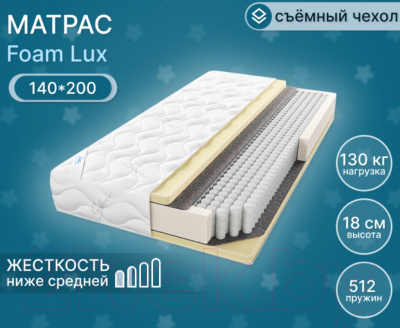 Матрас Seven Dreams Foam Lux 413359 (140x200)