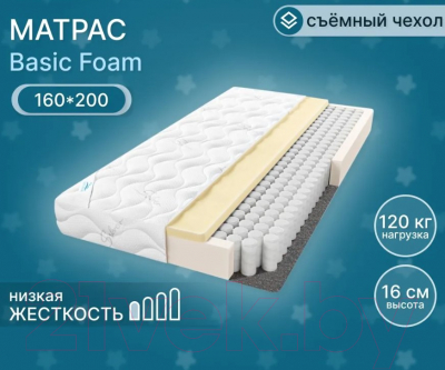 Матрас Seven Dreams Basic Foam 415368 (160x200)