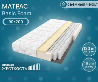 Матрас Seven Dreams Basic Foam 415366 (90x200)