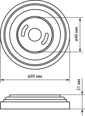 Рамка для выключателей и розеток TDM Виви / SQ1820-1289