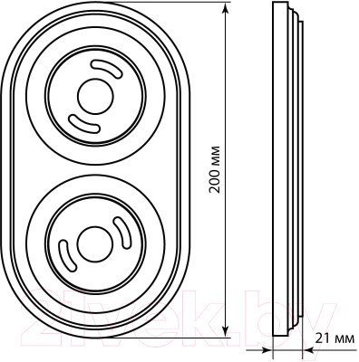Рамка для выключателей и розеток TDM Виви / SQ1820-1090