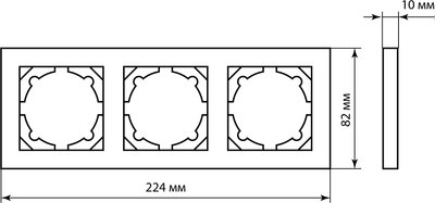 Рамка для выключателей и розеток TDM Сенеж / SQ1816-0056
