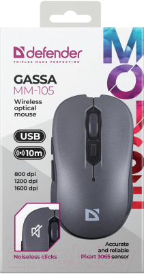 Мышь Defender Gassa MM-105 / 52104
