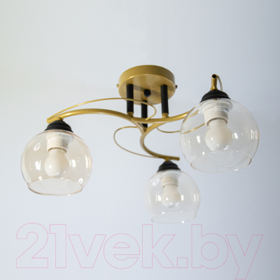 Люстра Элетех Лия/3 НПБ 01-3x60-187 / 1005404364 (золото)