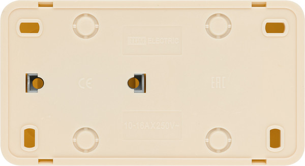 Блок выключатель+розетка TDM Ладога SQ1801-0202