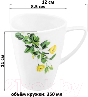 Кружка Elan Gallery Ботанический атлас / 540799 