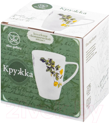 Кружка Elan Gallery Ботанический атлас / 540799 
