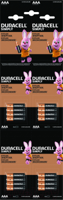 Комплект батареек Duracell LR03/MN2400/AAA 4BP - фото