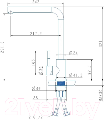 Смеситель Arfeka Isis