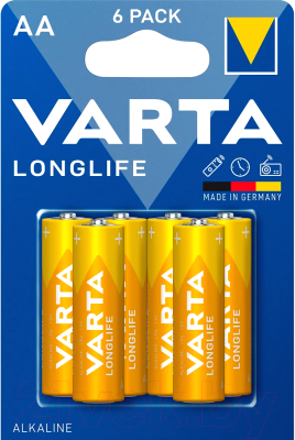 Комплект батареек Varta Longlife LR6 - фото