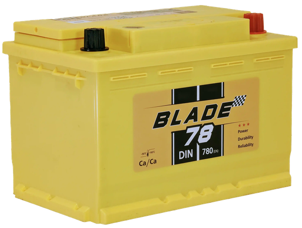 Автомобильный аккумулятор BLADE R 780A DIN78MF - фото
