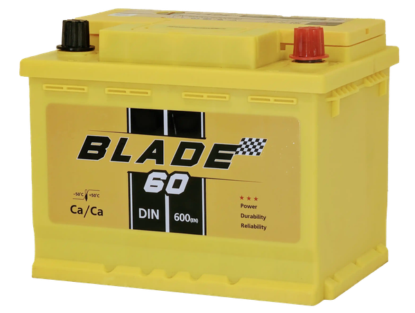Автомобильный аккумулятор BLADE R 600A DIN60MF