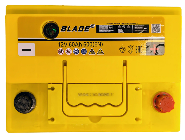 Автомобильный аккумулятор BLADE R 600A DIN60MF