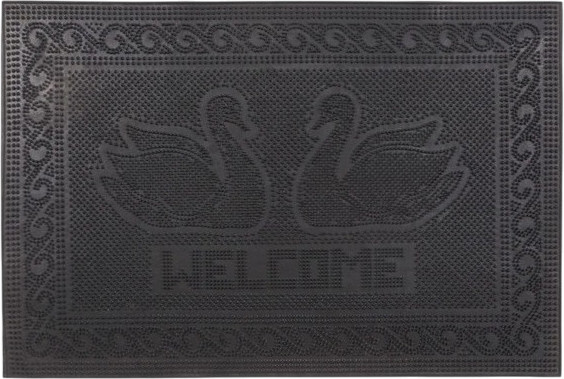 Коврик грязезащитный No Brand Лебеди 40x60 - фото