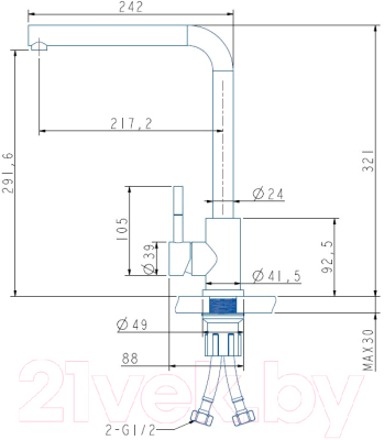 Смеситель ZORG Pitatia