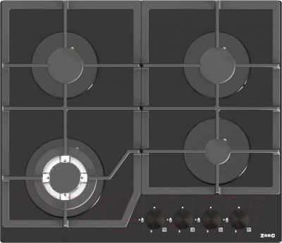 Газовая варочная панель ZORG HAG61 FDW BL - фото