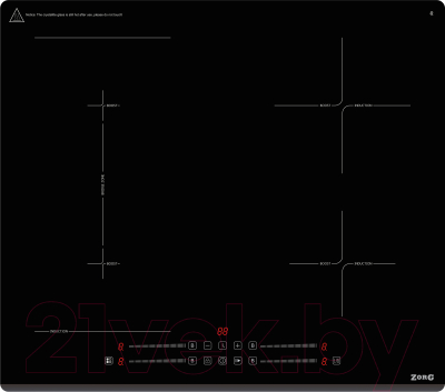 Индукционная варочная панель ZORG INO62 BL - фото