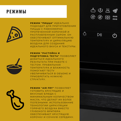 Электрический духовой шкаф ZORG NEO616 BL