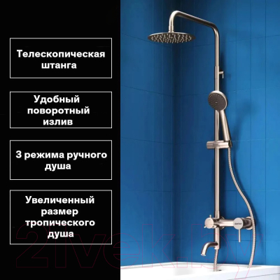 Душевая система со смесителем Damixa Elder D0701200