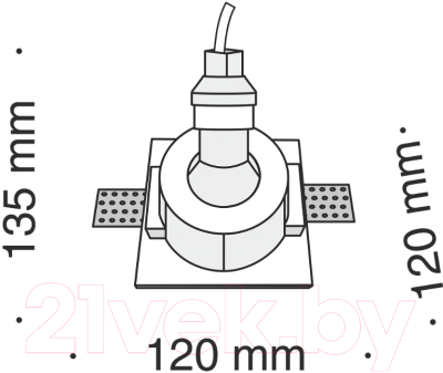 Точечный светильник Maytoni Gyps Modern DL001-1-01-W