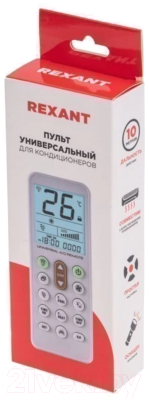 Пульт ДУ для климатической техники Rexant RX-102AII / 38-0105