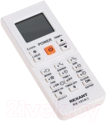Пульт ДУ для климатической техники Rexant RX-101AII / 38-0103