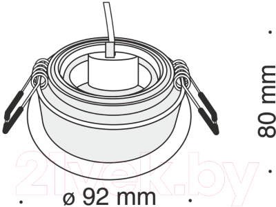 Точечный светильник Maytoni Akron DL025-2-01B