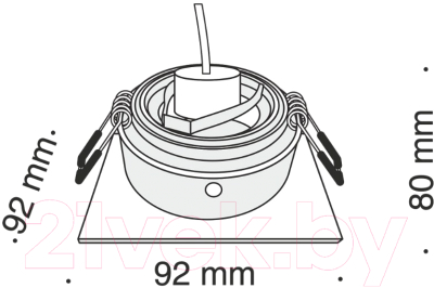 Точечный светильник Maytoni Akron DL026-2-01B