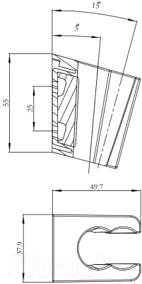 Душевой держатель IDDIS 080BC00i53